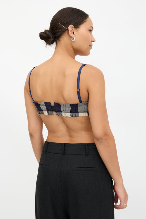 Khaite Check Indira Bralette