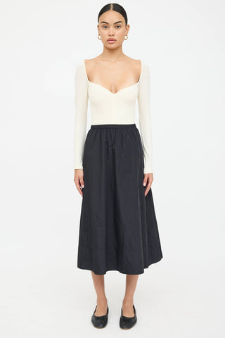 Khaite Cotton Long Sleeve Bodysuit