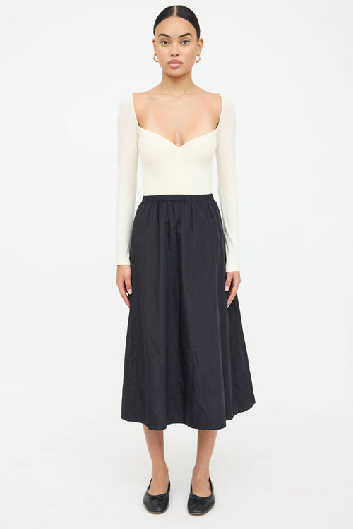 Khaite Cotton Long Sleeve Bodysuit