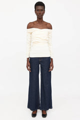 Khaite Zuri Ruched Top