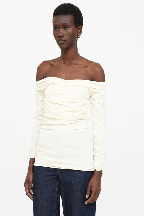 Khaite Zuri Ruched Top