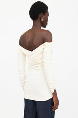 Khaite Zuri Ruched Top