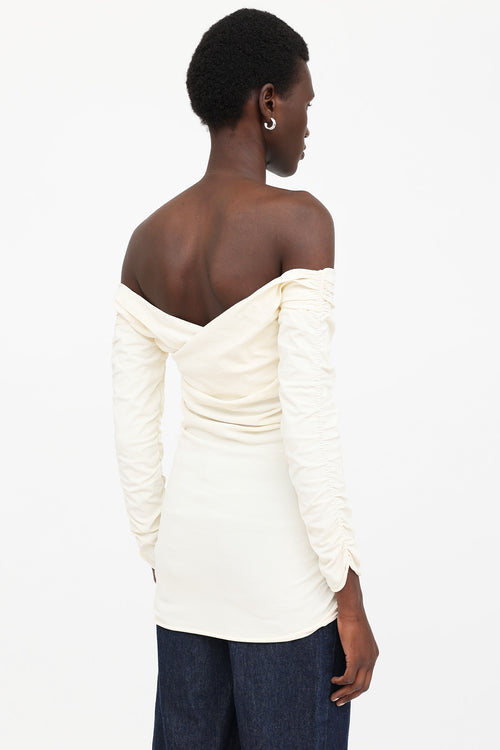 Khaite Zuri Ruched Top