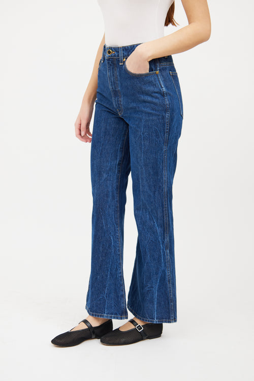 Khaite Dark Wash Gabbie Bootcut Jeans