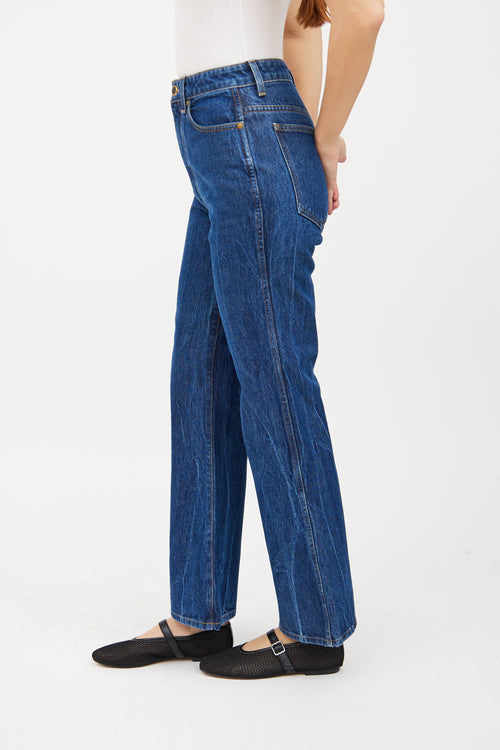 Khaite Dark Wash Gabbie Bootcut Jeans