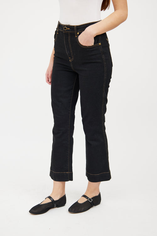 Khaite Dark Wash Fiona Straight Leg Jeans