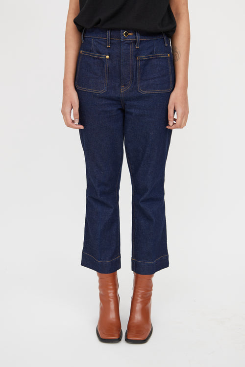 Khaite Dark Wash Raquel Blue Jean