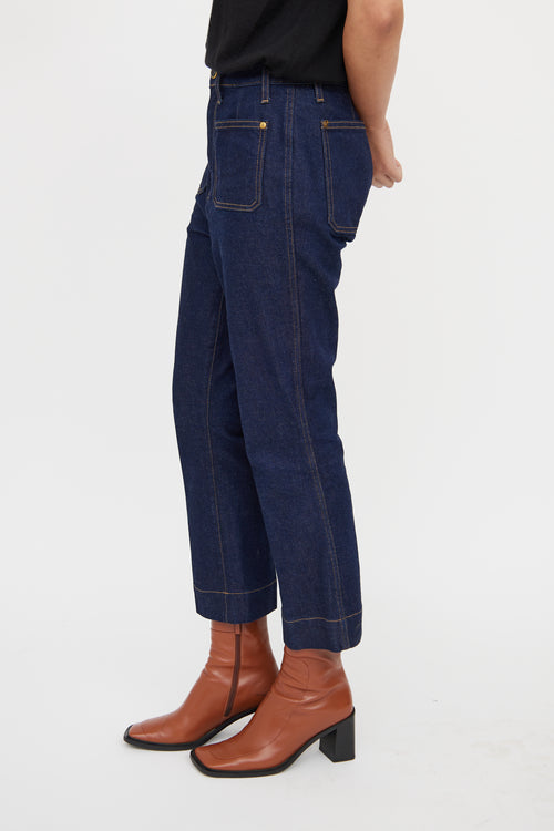 Khaite Dark Wash Raquel Blue Jean