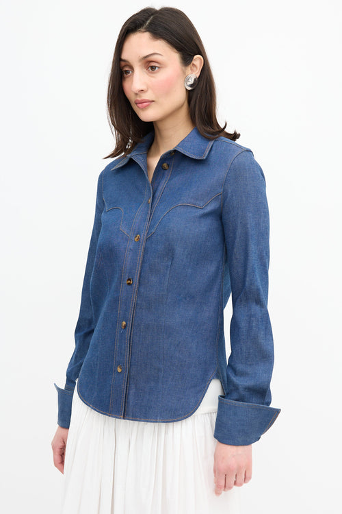 Khaite Denim Dena Shirt