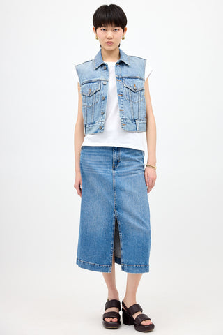 Khaite Denim Lizzo Vest