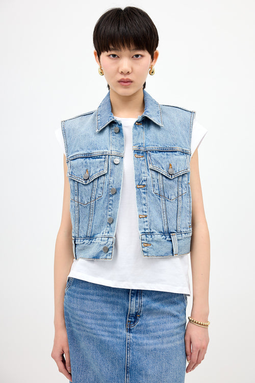 Khaite Denim Lizzo Vest
