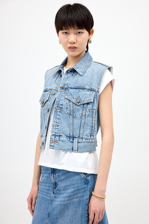 Khaite Denim Lizzo Vest