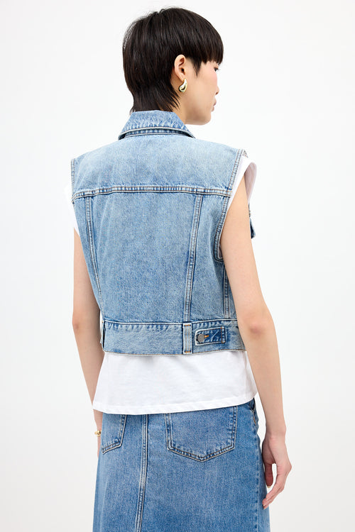 Khaite Denim Lizzo Vest
