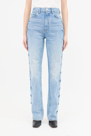 Khaite Embellished Danielle Jeans