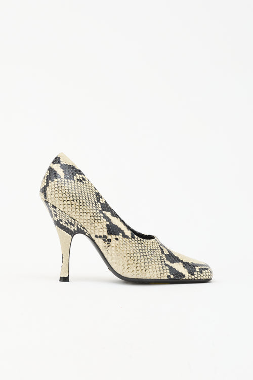 Khaite Embossed Leather Eva Pump