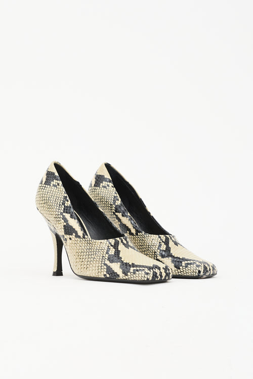 Khaite Embossed Leather Eva Pump