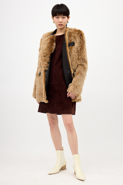 Khaite Fur & Leather Jacket