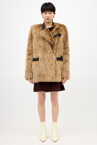 Khaite Fur & Leather Jacket