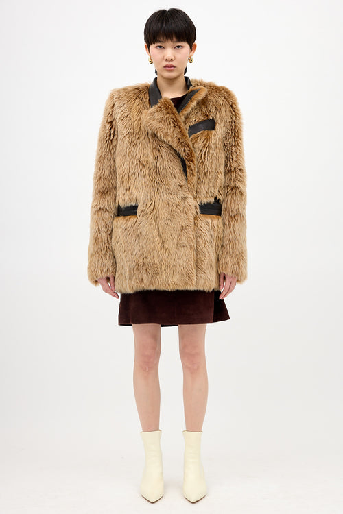 Khaite Fur & Leather Jacket