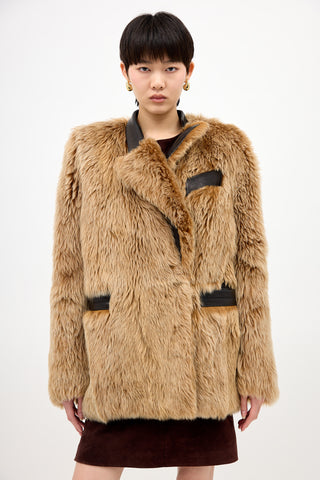 Khaite Fur & Leather Jacket