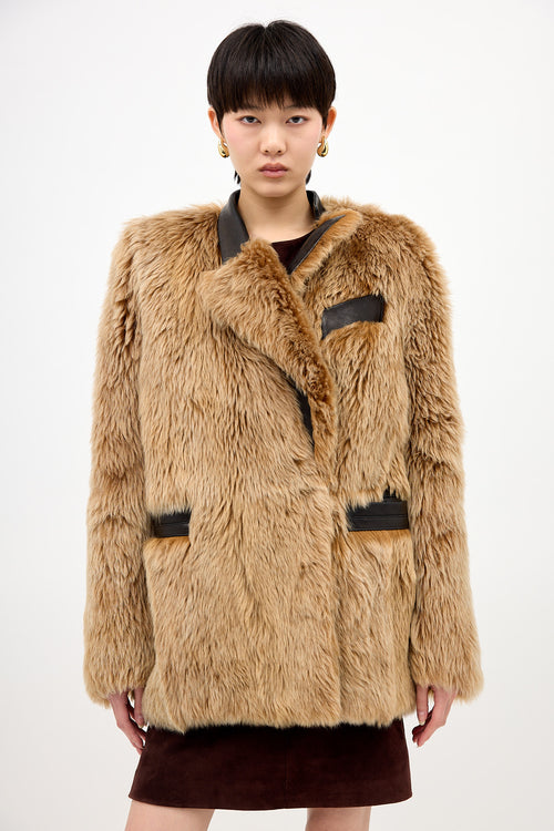 Khaite Fur & Leather Jacket