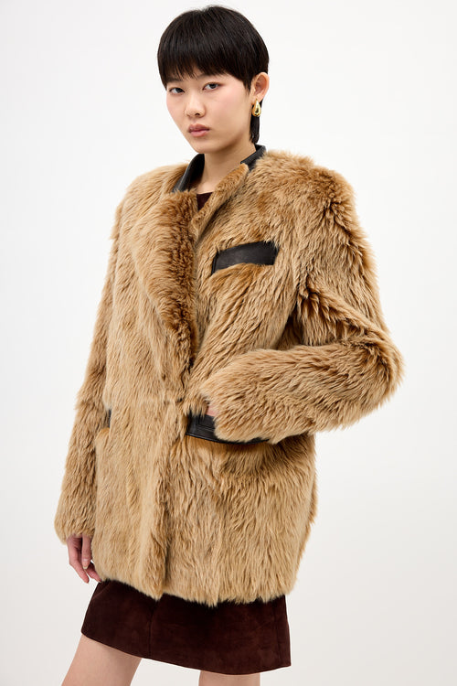 Khaite Fur & Leather Jacket