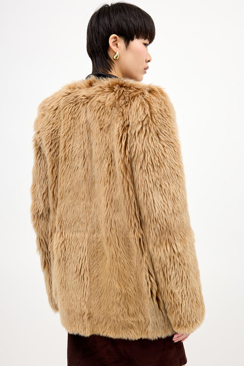 Khaite Fur & Leather Jacket