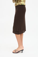 Khaite Jersey Leema Skirt