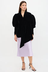 Khaite Velvet Jones Blouse