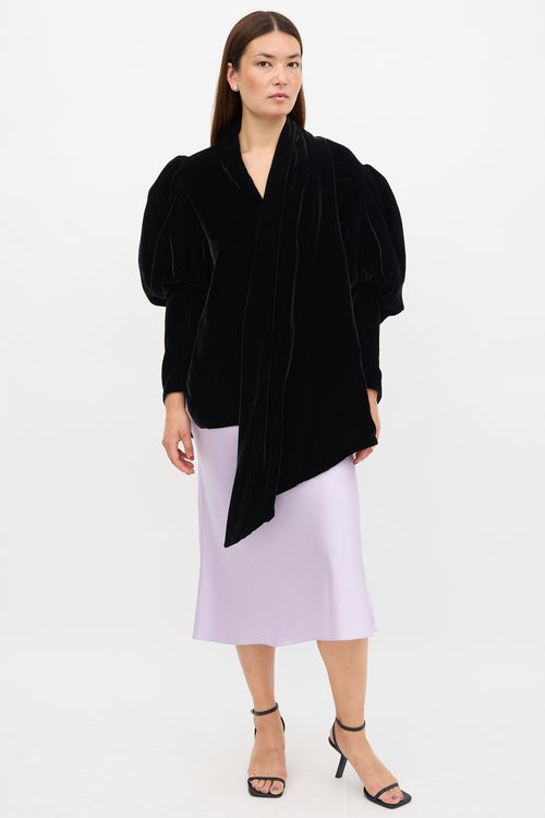 Khaite Velvet Jones Blouse