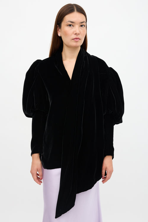 Khaite Velvet Jones Blouse