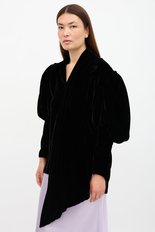 Khaite Velvet Jones Blouse