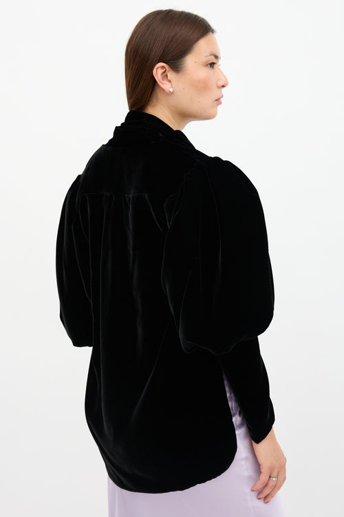 Khaite Velvet Jones Blouse