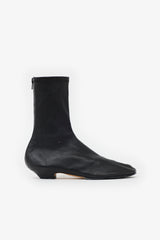 Khaite Leather Ankle Boot