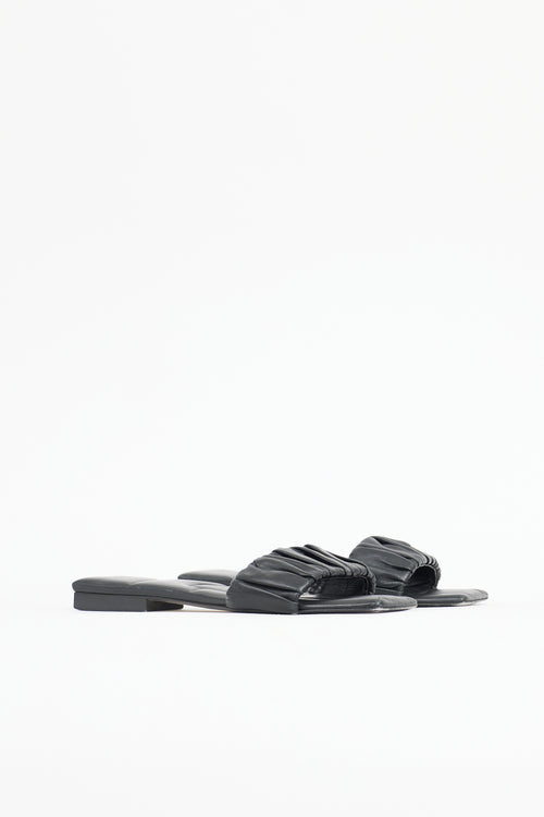 Khaite Leather Crete Slide