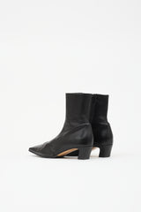 Khaite Leather Nevada Ankle Boot