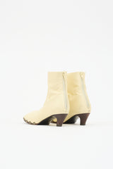 Khaite Leather Ankle Boot