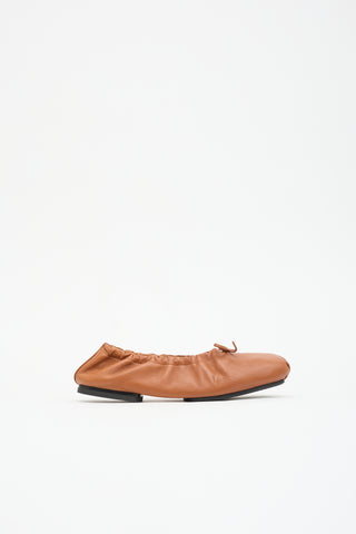 Khaite Leather Ballet Flat