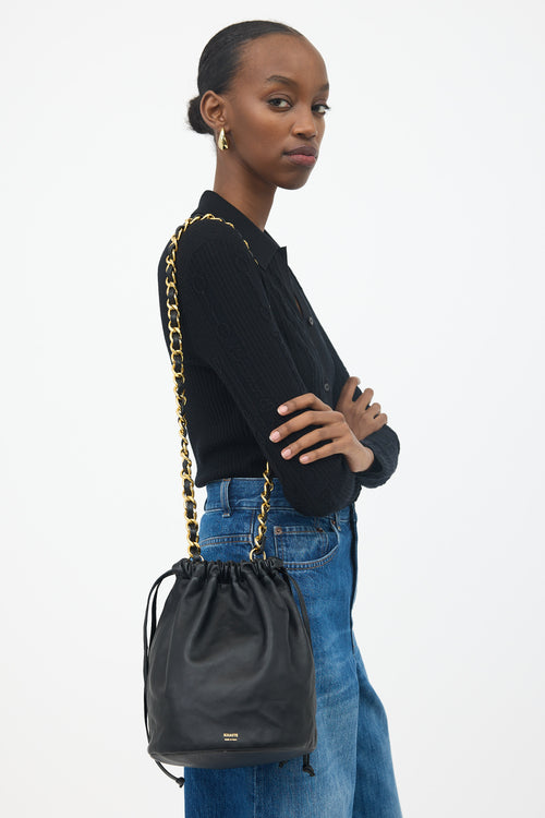 Khaite Leather Aria Bucket Bag