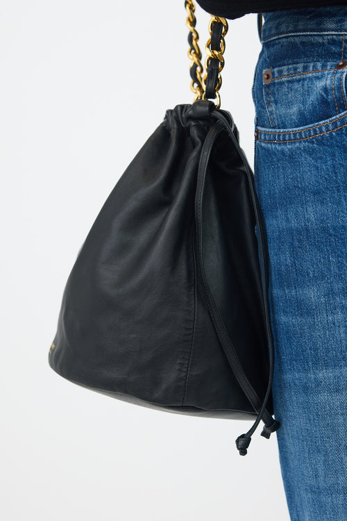 Khaite Leather Aria Bucket Bag