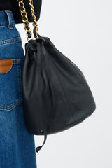 Khaite Leather Aria Bucket Bag