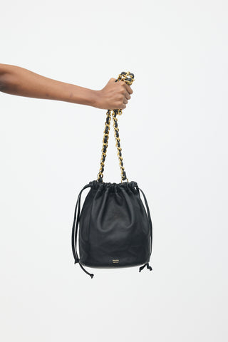 Khaite Leather Aria Bucket Bag
