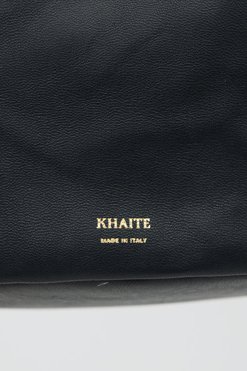 Khaite Leather Aria Bucket Bag