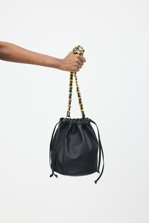 Khaite Leather Aria Bucket Bag