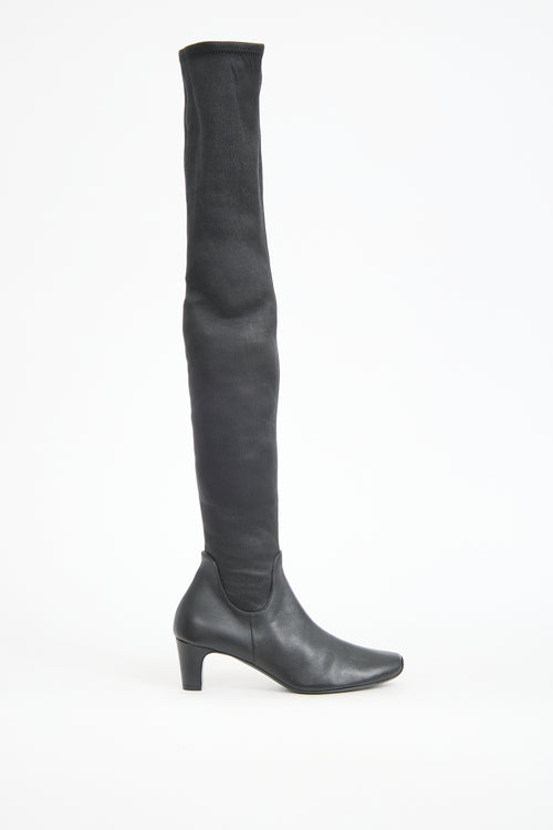 Khaite Leather Over The Knee Boot
