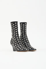 Khaite Leather Studded Apollo Boot