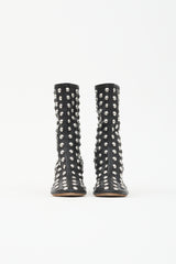 Khaite Leather Studded Apollo Boot