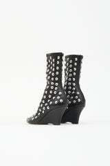 Khaite Leather Studded Apollo Boot