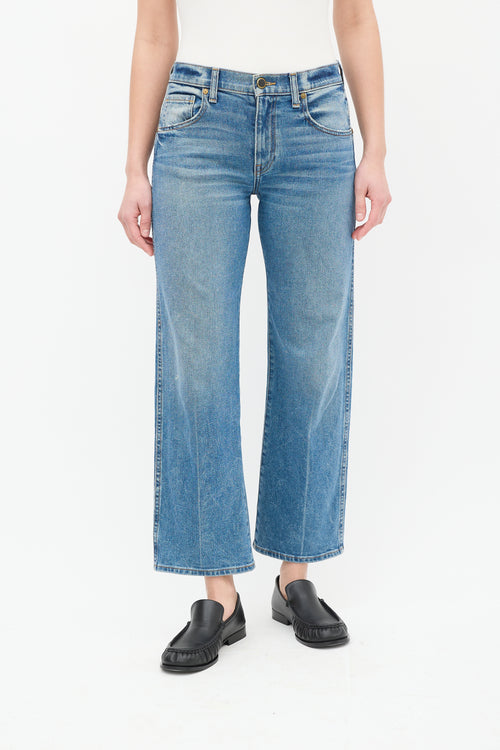 Khaite Light Wash Wendell Straight Leg Jeans