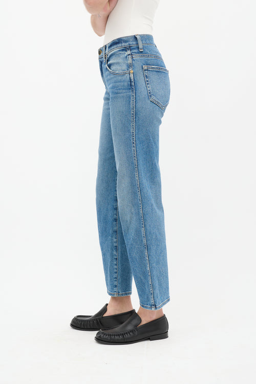 Khaite Light Wash Wendell Straight Leg Jeans